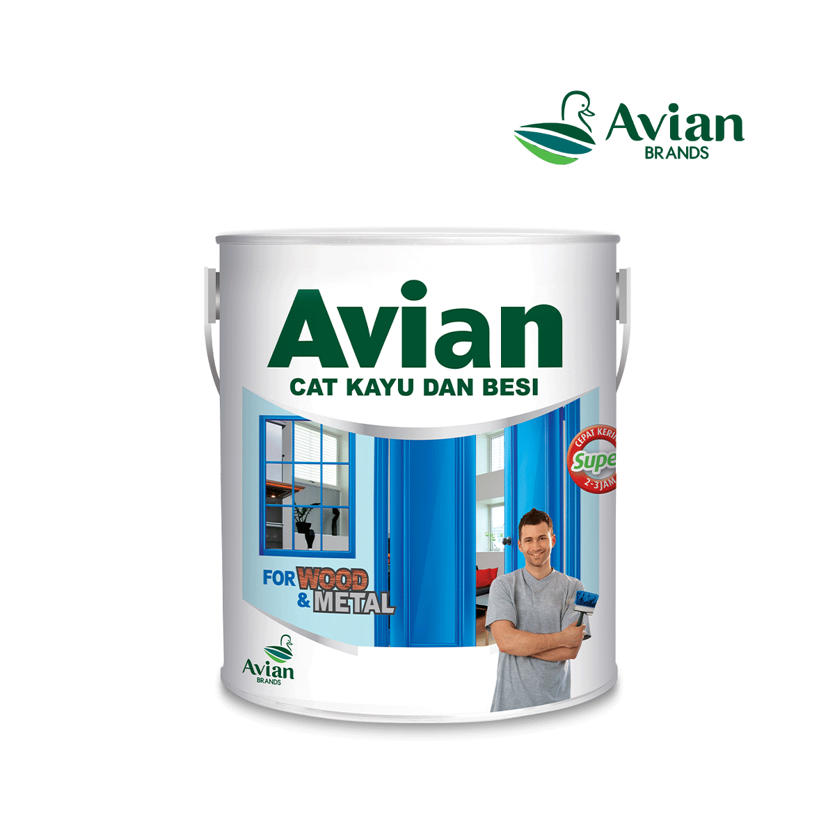 Jual AVIAN Cat Kayu Dan Besi Gloss 50 Cc Murah Terbaik Berkualitas Tokban